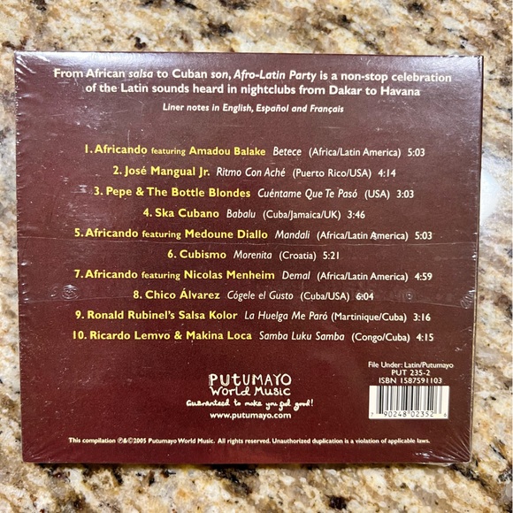 Putumayo 3-CD pack - Afro-Latin Party, Salsa & India - Brand New - Picture 3 of 7